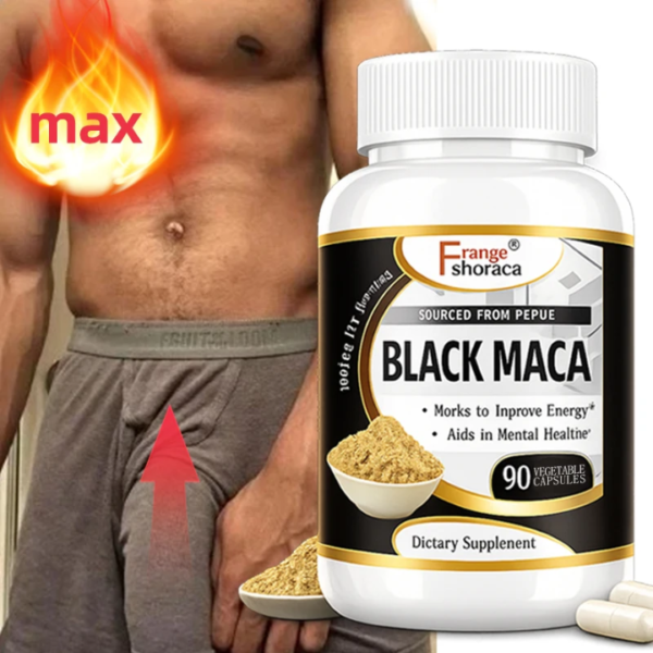 SexRapid – Maca Noire Vitalité & Énergie Masculine (90 Capsules)